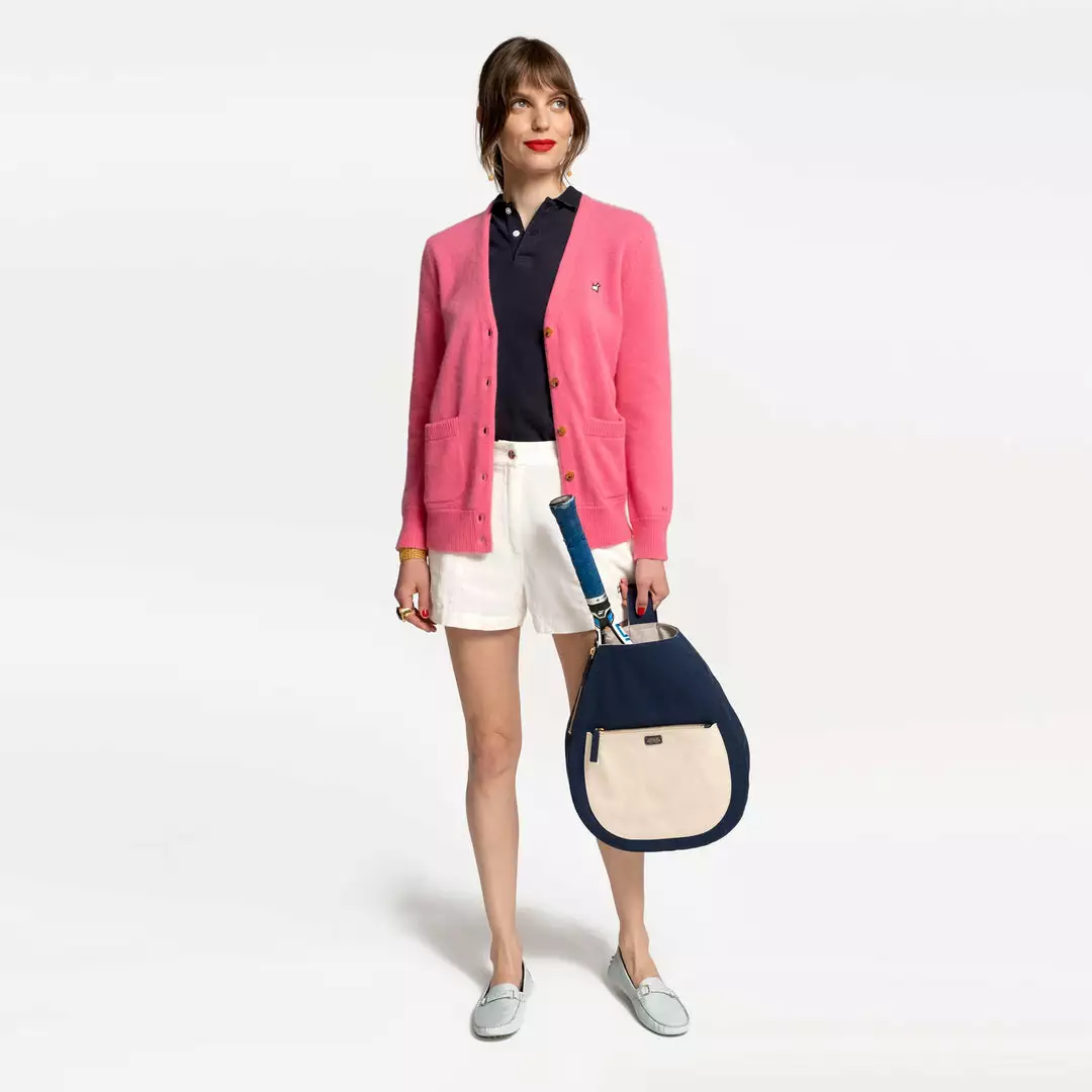 Frances Valentine APPAREL Collegiate Sweater Pink 4 Frances Valentine APPAREL Collegiate Sweater Pink