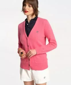 Frances Valentine APPAREL Collegiate Sweater Pink 9 Frances Valentine APPAREL Collegiate Sweater Pink