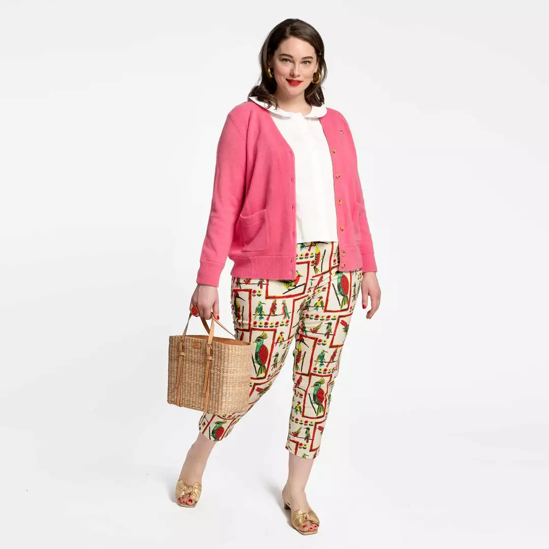 Frances Valentine APPAREL Collegiate Sweater Pink 7 Frances Valentine APPAREL Collegiate Sweater Pink