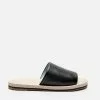 Frances Valentine Cloud Slide Sandal Black Oyster NEW ARRIVALS