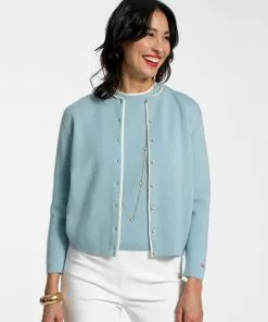 Frances Valentine Darling Shell Milano Stitch Light Blue