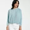 Frances Valentine APPAREL Darling Cardigan Milano Stitch Light Blue
