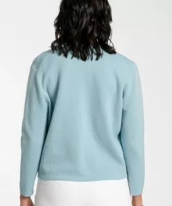 Frances Valentine APPAREL Darling Cardigan Milano Stitch Light Blue