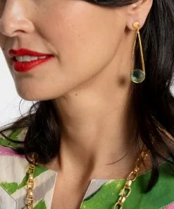 Dean Davidson NEW ARRIVALS Ipanema Earrings Blue Topaz Gold