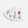 Frances Valentine Home Goods Embroidered Dinner Napkins Iris