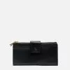 Frances Valentine Double Slim Wallet Soft Nappa Black Oyster Accessories