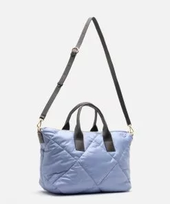 Frances Valentine HANDBAGS Elliot Tote Quilted Nylon Light Blue