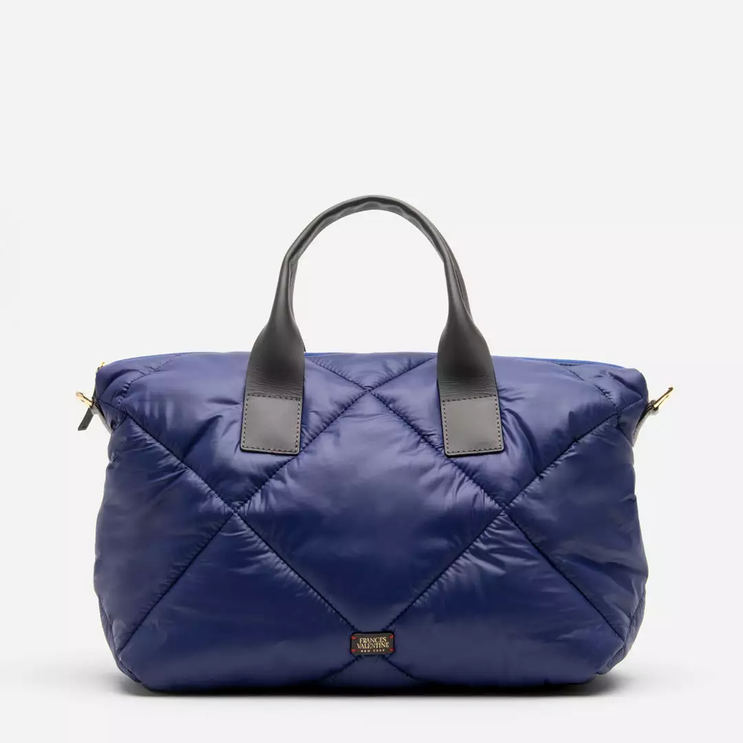 Frances Valentine HANDBAGS Elliot Tote Quilted Nylon Navy 3 Frances Valentine HANDBAGS Elliot Tote Quilted Nylon Navy