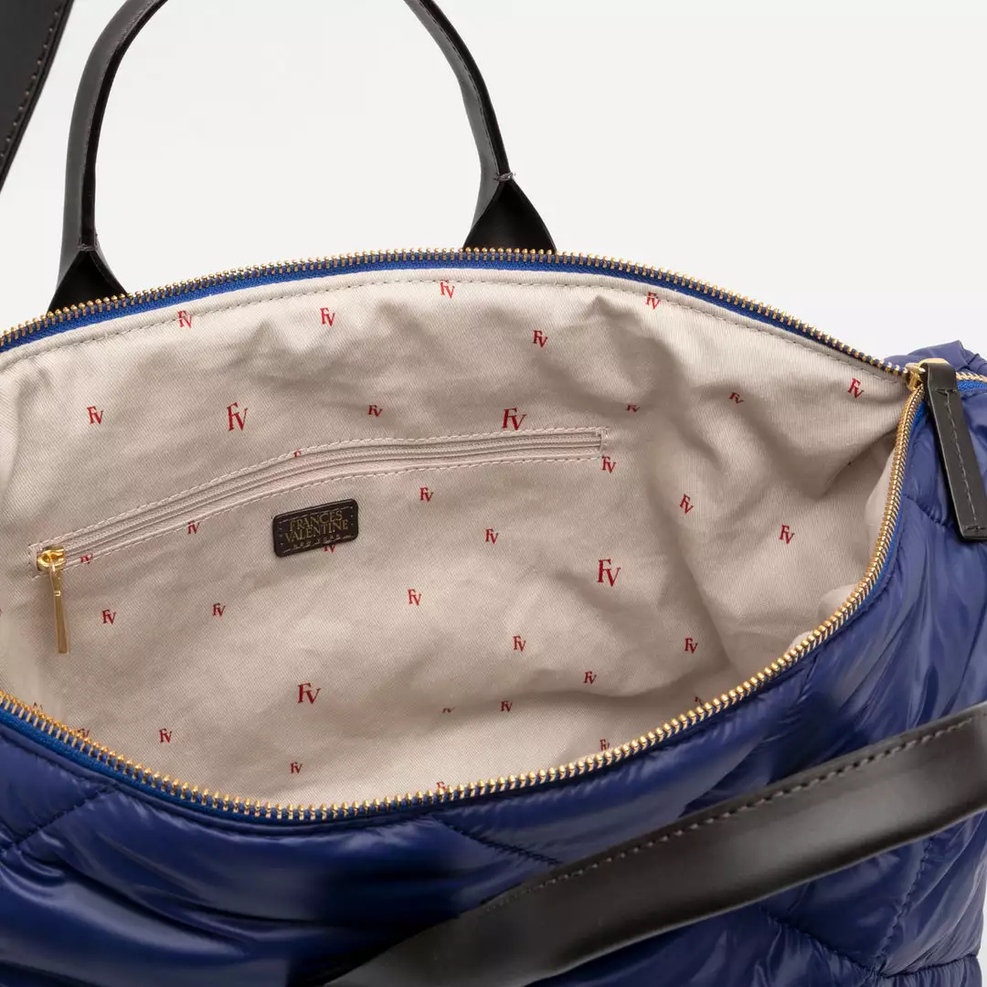 Frances Valentine HANDBAGS Elliot Tote Quilted Nylon Navy 6 Frances Valentine HANDBAGS Elliot Tote Quilted Nylon Navy