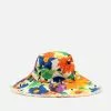 Frances Valentine Canvas Fringe Hat Floral Explosion 2 Frances Valentine Canvas Fringe Hat Floral Explosion