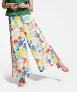 Frances Valentine APPAREL Palazzo Pant Hibiscus