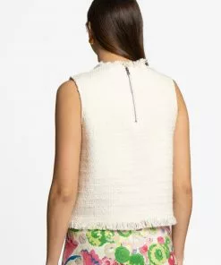 Frances Valentine Sleeveless Fringe Top White NEW ARRIVALS 7 Frances Valentine Sleeveless Fringe Top White NEW ARRIVALS