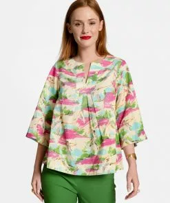 Frances Valentine NEW ARRIVALS Easy Top Game Set Match Oyster Multi