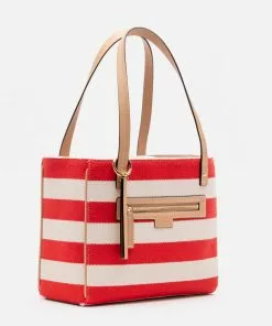 Frances Valentine Henry Striped Canvas Natural Red