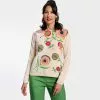 Frances Valentine APPAREL Honey Crewneck Sweater Barberton Daisy 1 Frances Valentine APPAREL Honey Crewneck Sweater Barberton Daisy