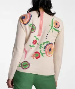 Frances Valentine APPAREL Honey Crewneck Sweater Barberton Daisy