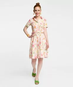 Frances Valentine Isabella Belted Dress Poppy APPAREL