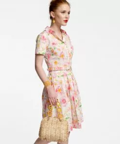 Frances Valentine Isabella Belted Dress Poppy APPAREL