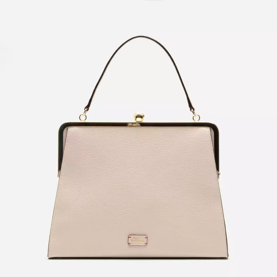 Frances Valentine Jackie Frame Bag Boarskin Oyster 3 Frances Valentine Jackie Frame Bag Boarskin Oyster