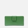 Frances Valentine Slim Wallet Soft Nappa Green Oyster Accessories