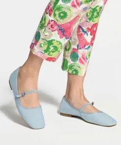 Frances Valentine Jude Mary Jane Knit Light Blue