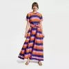 Frances Valentine Jumpsuit With Skirt Sherbet Stripe