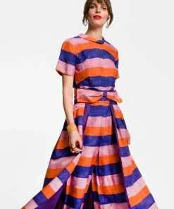 Frances Valentine Jumpsuit With Skirt Sherbet Stripe