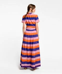Frances Valentine Jumpsuit With Skirt Sherbet Stripe