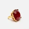KJL JEWELRY Large Ruby Gem Ring