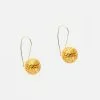 Lavish JEWELRY Crochet Ball Earrings Gold