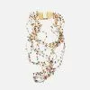 Lavish JEWELRY Multi String Colorful Crochet Necklace