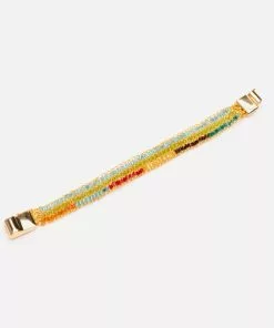 Lavish JEWELRY Narrow Crochet Bracelet Multi