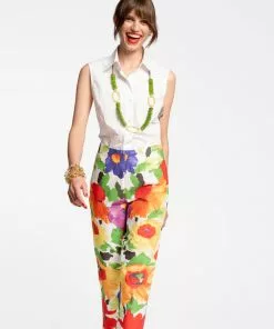 Frances Valentine APPAREL Lucy Stretch Cotton Pant Floral Explosion 10 Frances Valentine APPAREL Lucy Stretch Cotton Pant Floral Explosion