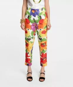Frances Valentine APPAREL Lucy Stretch Cotton Pant Floral Explosion