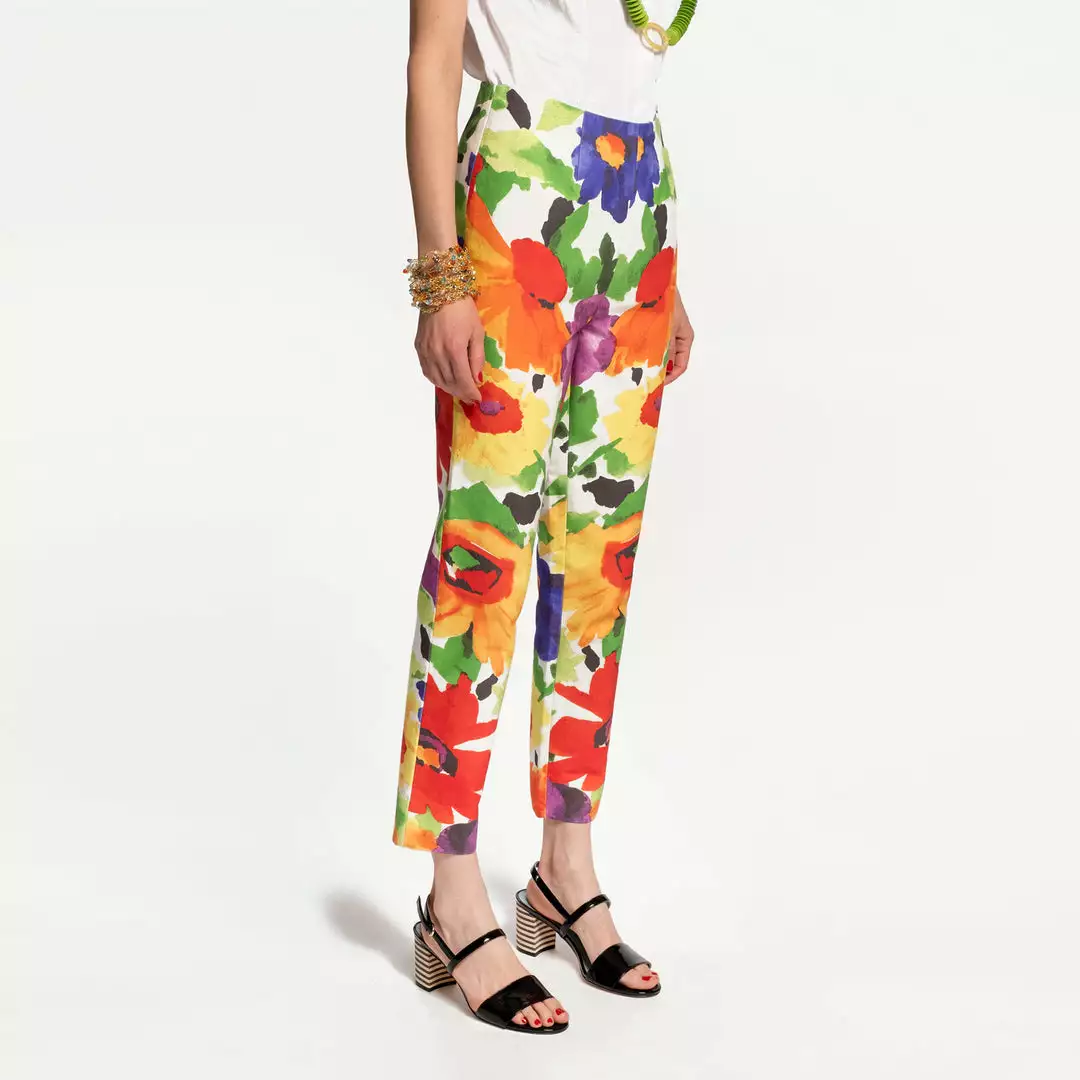 Frances Valentine APPAREL Lucy Stretch Cotton Pant Floral Explosion 6 Frances Valentine APPAREL Lucy Stretch Cotton Pant Floral Explosion