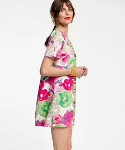 Frances Valentine APPAREL Mags Windowpane Mini Dress Trumpet Floral