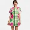Frances Valentine APPAREL Mags Windowpane Mini Dress Trumpet Floral