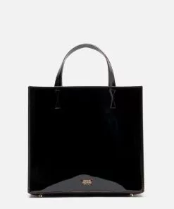 Frances Valentine HANDBAGS Margo Tote Vegan Leather Black