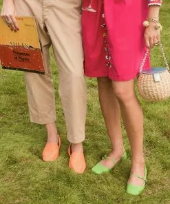 Frances Valentine Shoes Jude Mary Jane Leather Flat Red