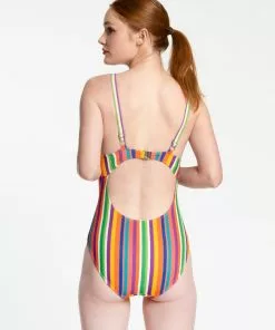 Frances Valentine Reese One Piece Swimsuit Candy Stripe NEW ARRIVALS