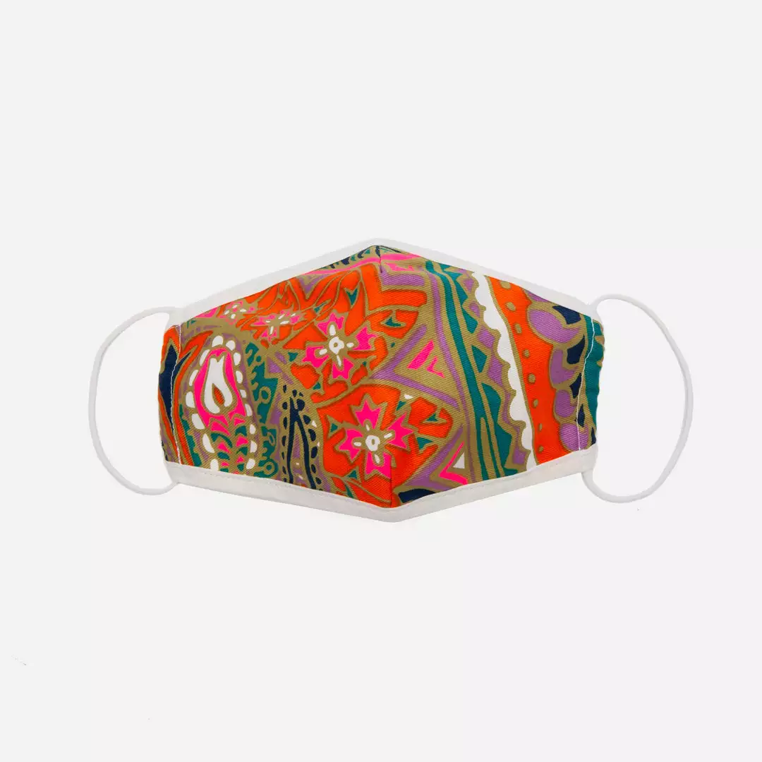 Frances Valentine SALE Fitted Mask Paisley Print 4 Frances Valentine SALE Fitted Mask Paisley Print