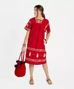 Frances Valentine APPAREL Picnic Dress Red