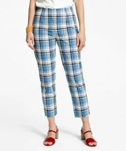 Frances Valentine Plaid Petrie Pant Blue NEW ARRIVALS