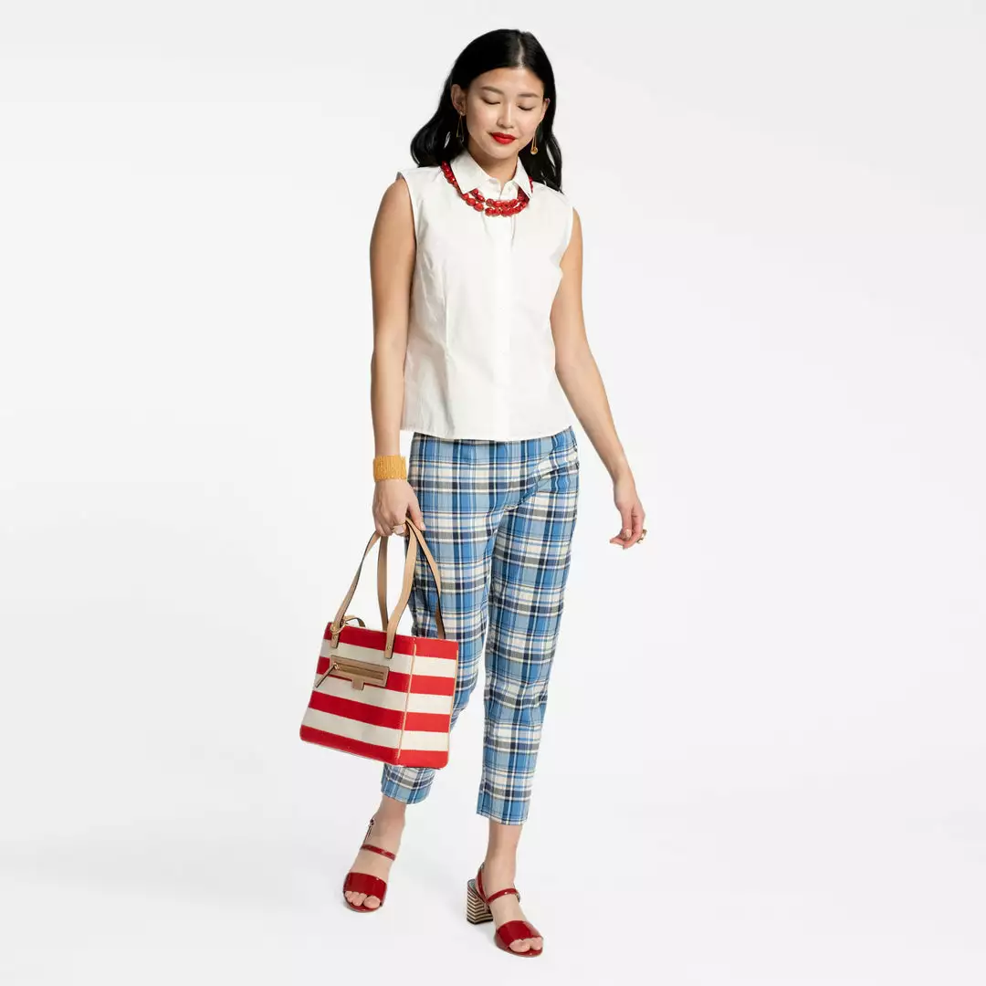 Frances Valentine Plaid Petrie Pant Blue NEW ARRIVALS 4 Frances Valentine Plaid Petrie Pant Blue NEW ARRIVALS