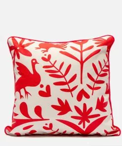 Frances Valentine Veracruz Throw Pillow Red Home Goods