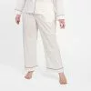 Frances Valentine Teddy Pajama Pant White Navy