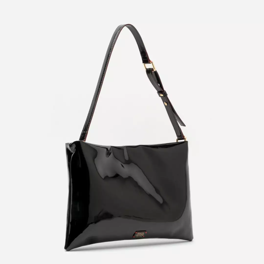 Frances Valentine Pooch Shoulder Bag Vegan Leather Black 5 Frances Valentine Pooch Shoulder Bag Vegan Leather Black