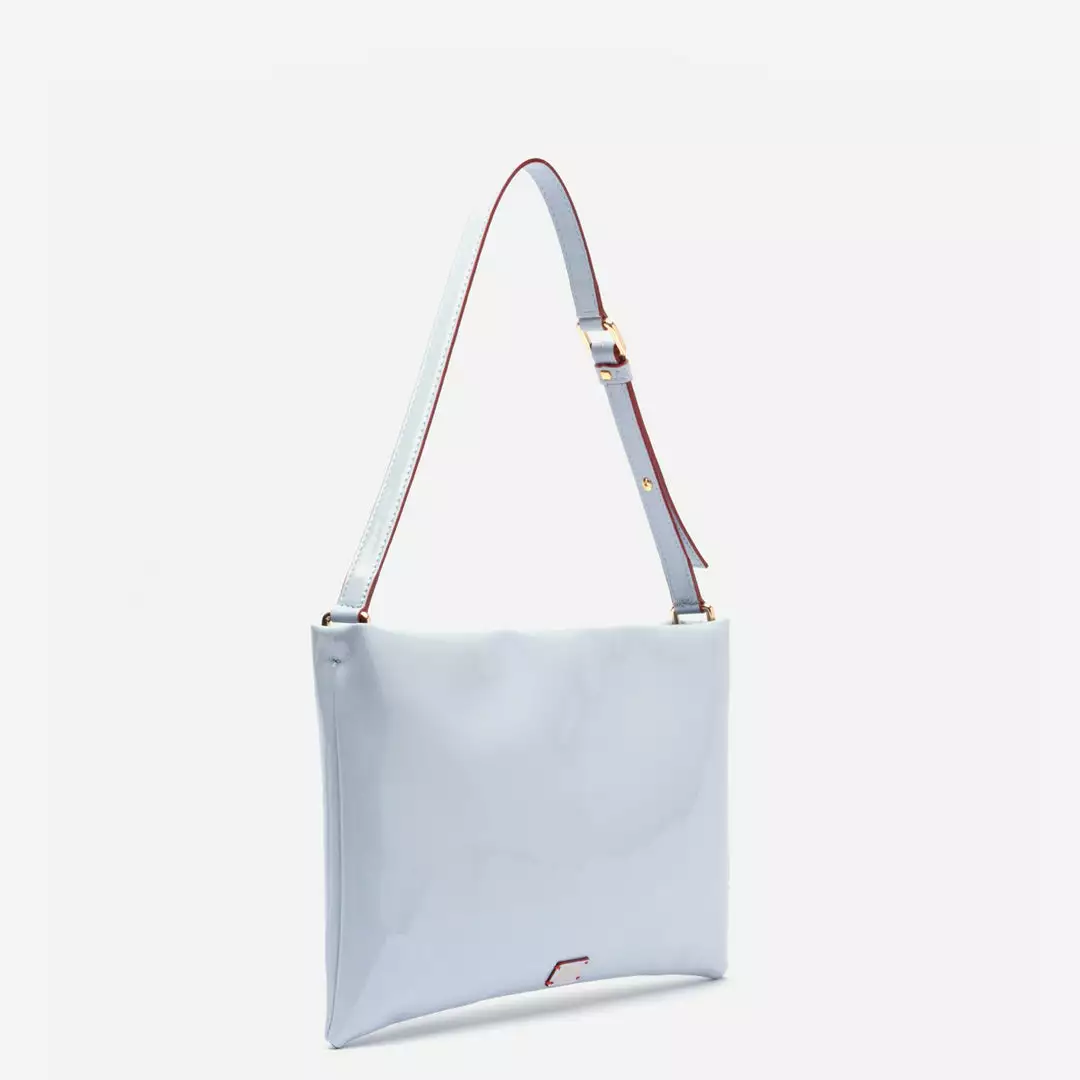 Frances Valentine HANDBAGS Pooch Shoulder Bag Vegan Leather Starlight Blue 4 Frances Valentine HANDBAGS Pooch Shoulder Bag Vegan Leather Starlight Blue