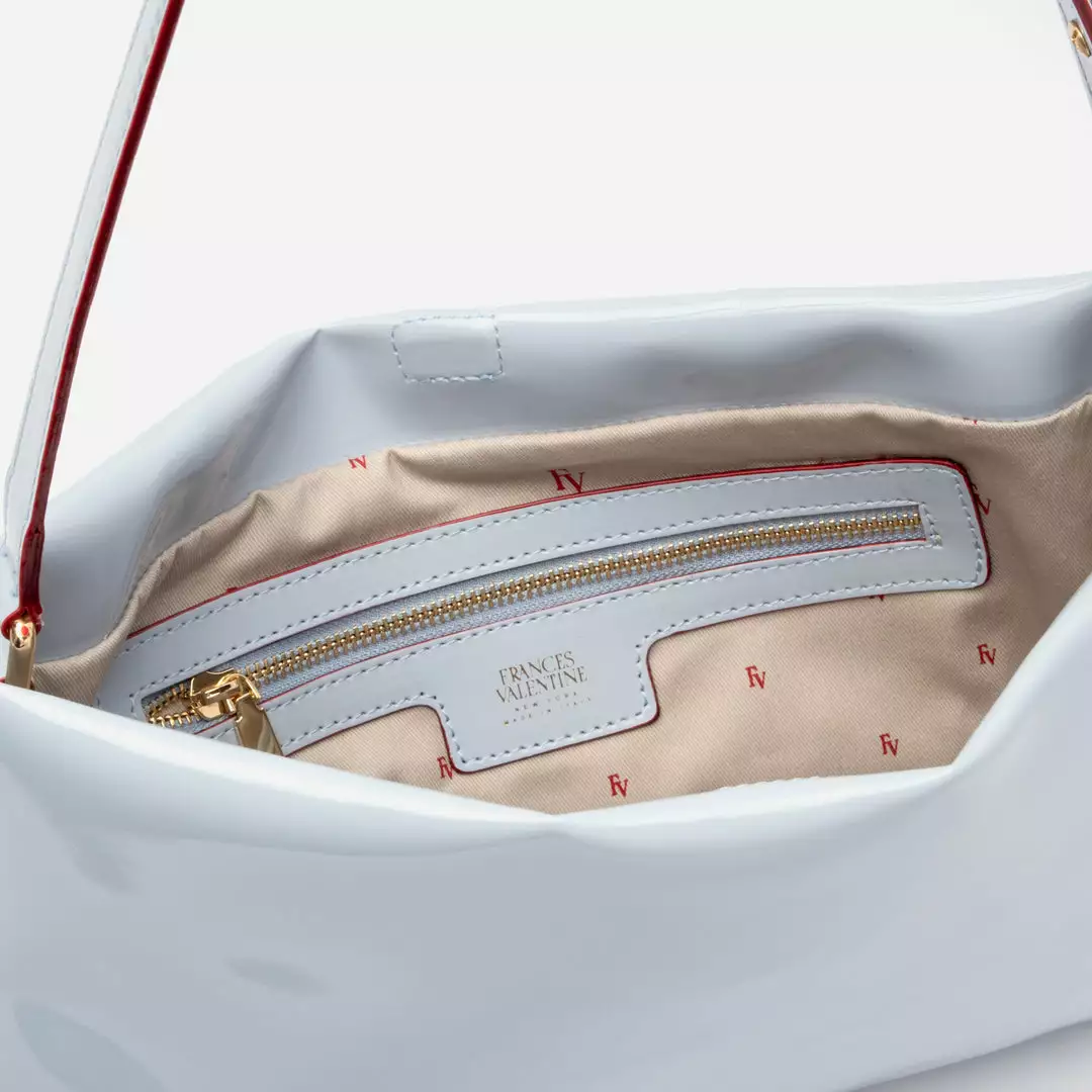 Frances Valentine HANDBAGS Pooch Shoulder Bag Vegan Leather Starlight Blue 5 Frances Valentine HANDBAGS Pooch Shoulder Bag Vegan Leather Starlight Blue