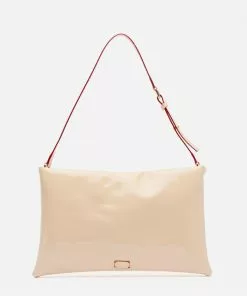 Frances Valentine Pooch Shoulder Bag Vegan Leather Shifting Sand